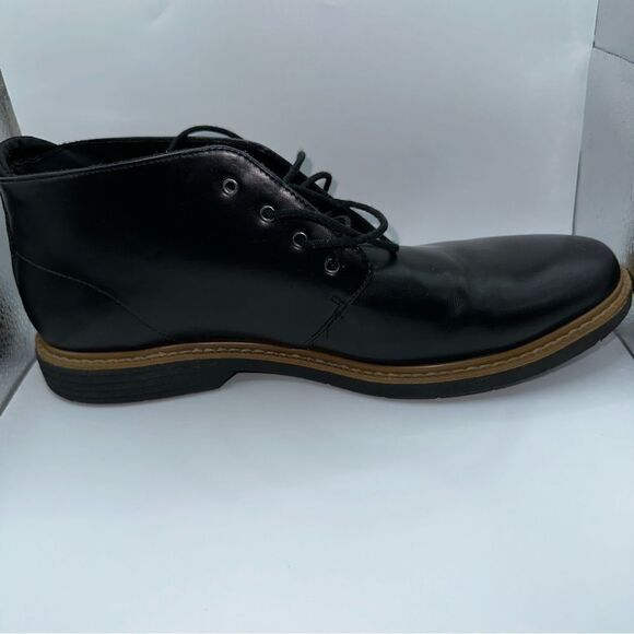 Eastland Shoes Mens 13 Black Landon Chukka Lace-Up Almond Toe Boots - Picture 9 of 12